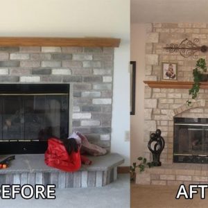 Fireplace Restoration and Addition in Kenosha by Vortex Restoration