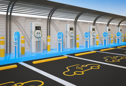 EV Charging Parking and Line Striping
